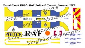 Royal Air Force Police markings Set 5 - Ford Transit Connect LWB